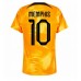 Cheap Netherlands Memphis Depay #10 Home Football Shirt World Cup 2022 Short Sleeve